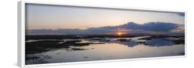 Sunset over Marshes of Chichester Harbour on a Very Still Evening, West Sussex, England, UK, Europe-Giles Bracher-Framed Photographic Print