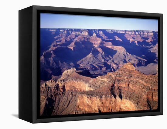 Sunset Over Mather Point, Grand Canyon National Park, AZ-David Carriere-Framed Stretched Canvas