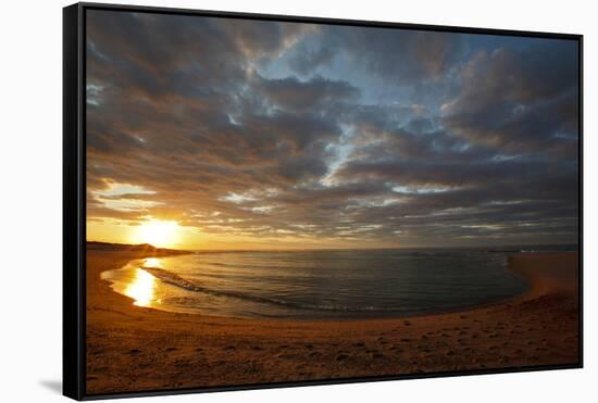 Sunset over Meadow Beach, Cape Cod National Seashore, Massachusetts-Jerry & Marcy Monkman-Framed Stretched Canvas