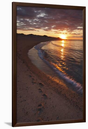 Sunset over Meadow Beach, Cape Cod National Seashore, Massachusetts-Jerry & Marcy Monkman-Framed Photographic Print