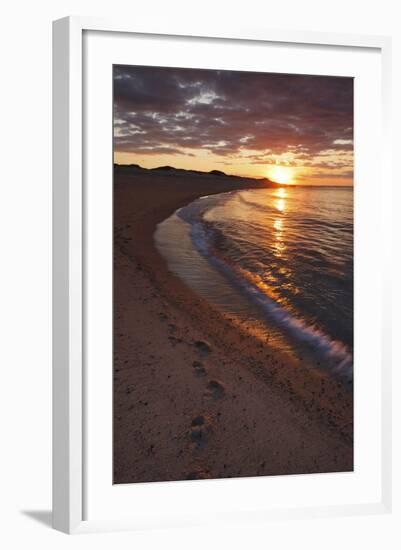 Sunset over Meadow Beach, Cape Cod National Seashore, Massachusetts-Jerry & Marcy Monkman-Framed Photographic Print