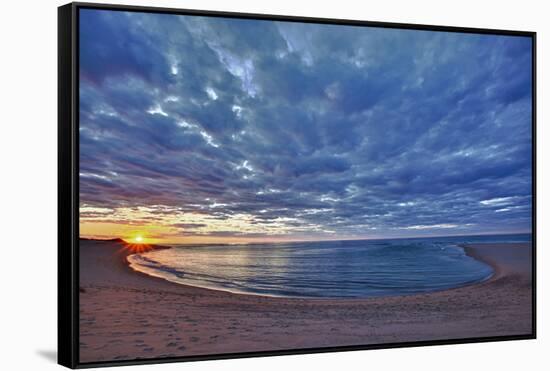 Sunset over Meadow Beach, Cape Cod National Seashore, Massachusetts-Jerry & Marcy Monkman-Framed Stretched Canvas