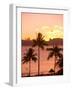 Sunset over Moorea, near Papeete, Tahiti Nui, Society Islands, French Polynesia, South Pacific-Stuart Westmoreland-Framed Photographic Print