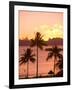 Sunset over Moorea, near Papeete, Tahiti Nui, Society Islands, French Polynesia, South Pacific-Stuart Westmoreland-Framed Photographic Print