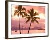 Sunset over Moorea, near Papeete, Tahiti Nui, Society Islands, French Polynesia, South Pacific-Stuart Westmoreland-Framed Photographic Print