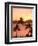 Sunset over Moorea, near Papeete, Tahiti Nui, Society Islands, French Polynesia, South Pacific-Stuart Westmoreland-Framed Premium Photographic Print