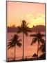 Sunset over Moorea, near Papeete, Tahiti Nui, Society Islands, French Polynesia, South Pacific-Stuart Westmoreland-Mounted Photographic Print