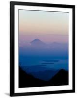 Sunset over Mount Agung and Mount Batur on Bali, and Three Gili Isles, Lombok, Indonesia-Matthew Williams-Ellis-Framed Photographic Print