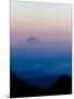 Sunset over Mount Agung and Mount Batur on Bali, and Three Gili Isles, Lombok, Indonesia-Matthew Williams-Ellis-Mounted Photographic Print