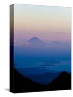 Sunset over Mount Agung and Mount Batur on Bali, and Three Gili Isles, Lombok, Indonesia-Matthew Williams-Ellis-Stretched Canvas