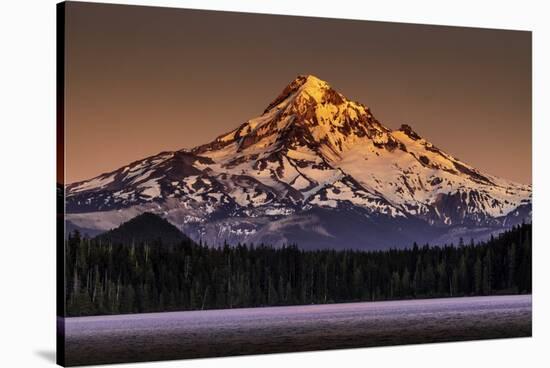 Sunset over Mount Hood, Oregon, USA-Art Wolfe-Stretched Canvas