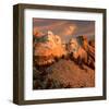 Sunset Over Mount Rushmore-null-Framed Art Print