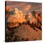 Sunset Over Mount Rushmore-null-Stretched Canvas