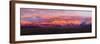 Sunset over Mountain Range, Sangre De Cristo Mountains, Taos, Taos County, New Mexico, Usa-null-Framed Photographic Print