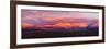 Sunset over Mountain Range, Sangre De Cristo Mountains, Taos, Taos County, New Mexico, Usa-null-Framed Photographic Print