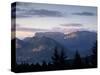 Sunset over Mountains Above Lake Annecy, Lake Annecy, Rhone Alpes, France, Europe-Stuart Black-Stretched Canvas