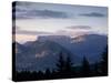 Sunset over Mountains Above Lake Annecy, Lake Annecy, Rhone Alpes, France, Europe-Stuart Black-Stretched Canvas