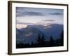 Sunset over Mountains Above Lake Annecy, Lake Annecy, Rhone Alpes, France, Europe-Stuart Black-Framed Photographic Print