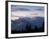 Sunset over Mountains Above Lake Annecy, Lake Annecy, Rhone Alpes, France, Europe-Stuart Black-Framed Photographic Print