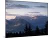 Sunset over Mountains Above Lake Annecy, Lake Annecy, Rhone Alpes, France, Europe-Stuart Black-Mounted Photographic Print