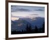 Sunset over Mountains Above Lake Annecy, Lake Annecy, Rhone Alpes, France, Europe-Stuart Black-Framed Photographic Print