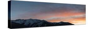 Sunset over Mountains-Niki Haselwanter-Stretched Canvas