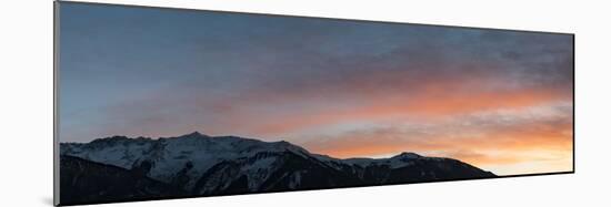Sunset over Mountains-Niki Haselwanter-Mounted Photographic Print