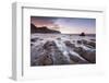 Sunset over Mouthmill Beach on the North Devon coast, Devon, England, United Kingdom, Europe-Adam Burton-Framed Photographic Print