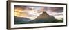 Sunset over Mt Rotui, Moorea, French Polynesia-Matteo Colombo-Framed Photographic Print