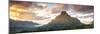 Sunset over Mt Rotui, Moorea, French Polynesia-Matteo Colombo-Mounted Photographic Print