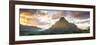 Sunset over Mt Rotui, Moorea, French Polynesia-Matteo Colombo-Framed Photographic Print