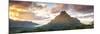 Sunset over Mt Rotui, Moorea, French Polynesia-Matteo Colombo-Mounted Photographic Print