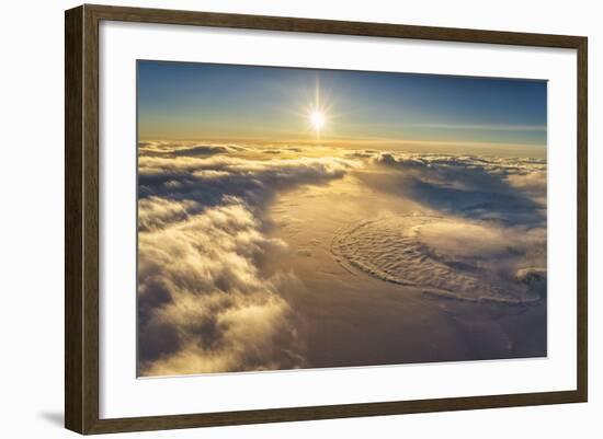 Sunset over Mulajokull Glacier, Hofsjokull Ice Cap, Iceland-Arctic-Images-Framed Photographic Print