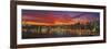 Sunset over New York (detail)-Richard Berenholtz-Framed Art Print