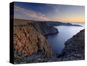 Sunset Over Nordkapp, North Cape, Mageroya Mahkaravju Island, Norway-Gary Cook-Stretched Canvas