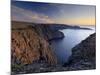 Sunset Over Nordkapp, North Cape, Mageroya Mahkaravju Island, Norway-Gary Cook-Mounted Photographic Print