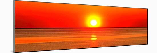 Sunset Over Ocean-null-Mounted Poster