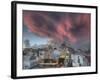 Sunset over Oia, Santorini, Greece-Darrell Gulin-Framed Photographic Print