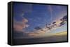 Sunset over Pacific Ocean, Dunedin, South Island, New Zealand.-David Wall-Framed Stretched Canvas