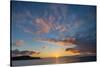 Sunset over Pacific Ocean, Santiago Island, Galapagos Islands, Ecuador.-Adam Jones-Stretched Canvas