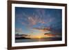 Sunset over Pacific Ocean, Santiago Island, Galapagos Islands, Ecuador.-Adam Jones-Framed Photographic Print