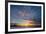 Sunset over Pacific Ocean, Santiago Island, Galapagos Islands, Ecuador.-Adam Jones-Framed Photographic Print