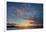 Sunset over Pacific Ocean, Santiago Island, Galapagos Islands, Ecuador.-Adam Jones-Framed Photographic Print