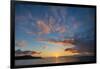 Sunset over Pacific Ocean, Santiago Island, Galapagos Islands, Ecuador.-Adam Jones-Framed Photographic Print