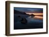 Sunset over Pedra Furada Rock Formation in Jericoacoara, Brazil-Alex Saberi-Framed Photographic Print