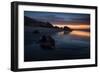 Sunset over Pedra Furada Rock Formation in Jericoacoara, Brazil-Alex Saberi-Framed Photographic Print