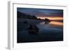 Sunset over Pedra Furada Rock Formation in Jericoacoara, Brazil-Alex Saberi-Framed Photographic Print