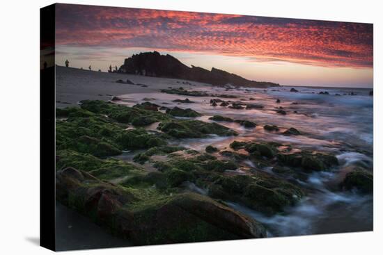 Sunset over Pedra Furada Rock Formation in Jericoacoara, Brazil-Alex Saberi-Stretched Canvas