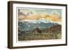 Sunset over Pike's Peak, Colorado-null-Framed Art Print