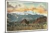 Sunset over Pike's Peak, Colorado-null-Mounted Art Print